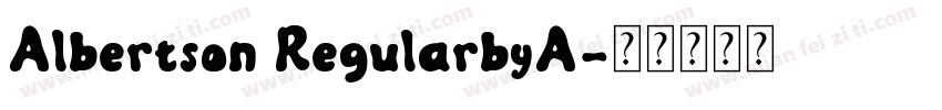 Albertson RegularbyA字体转换